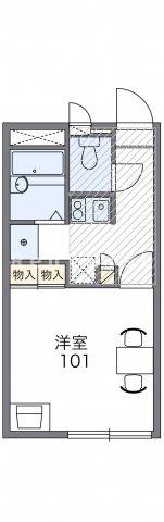 レオパレス下川田の間取り|代表的な間取のため実際の間取とは異なる場合があります