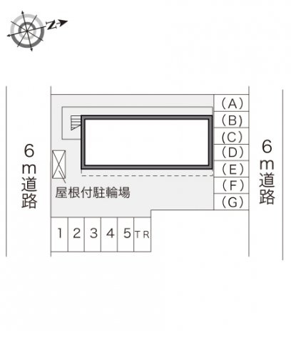 レオパレス神山の駐車場
