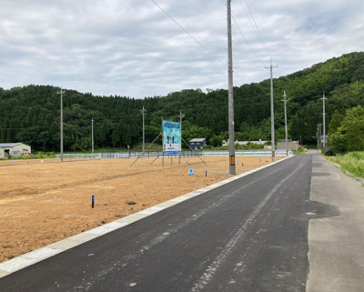 【前面道路含む現地写真】 | 越前市広瀬町 　分譲地20