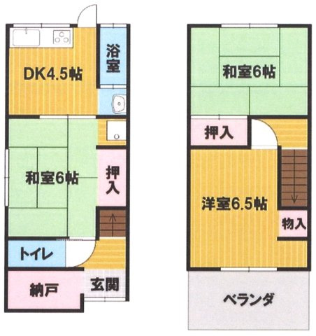【間取り】 | 東大阪市布市町4丁目　中古戸建
