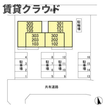 ロイヤルガーデンⅪの区画図