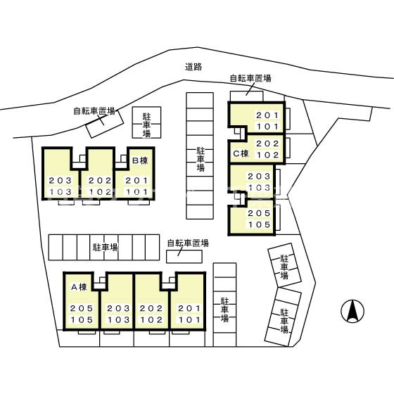 カンパーニュAの区画図