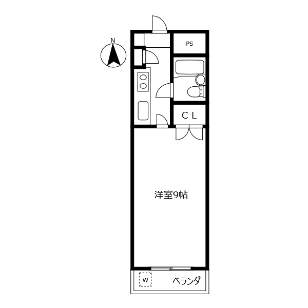 元木ハイツの間取り