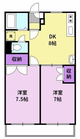 サンシャインコート東合川　の間取り