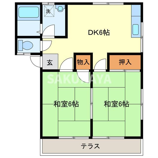 福地アパートの間取り