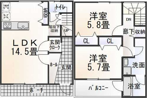 ブランカーサN棟の間取り