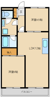 【間取り】 | ヒルズ美里 | 間取り