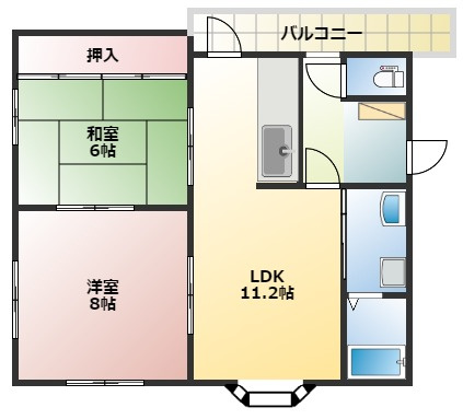 【間取り】 | マンションニューハマⅡ