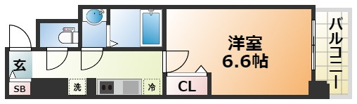 プレサンス神戸元町ミューズの間取り
