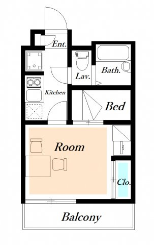 レオパレス南花園Ｊ１の間取り