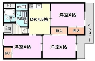 【間取り】 | コーポラス大洋向島