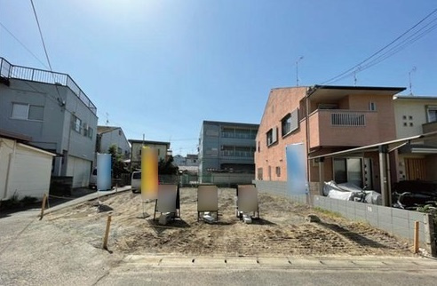 桂市ノ前町3号地の前面道路含む現地写真