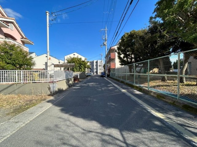 桂上野西町2号地の前面道路含む現地写真