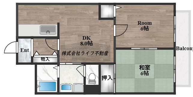 ラ・フォーレ高井田の間取り