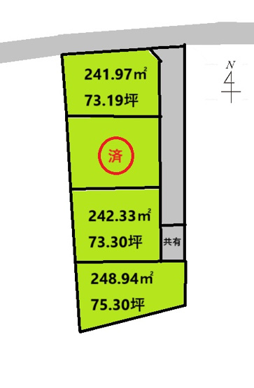 【区画図】 | 富岡市上高瀬分譲地