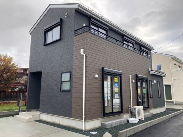山形市宮町建売住宅４期【１号棟】の外観|一号棟現地外観写真。ご予約受付中!