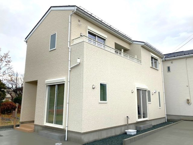 山形市宮町建売住宅４期【２号棟】の外観|２号棟現地外観写真。ご予約受付中!