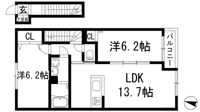 【間取り】 | D1