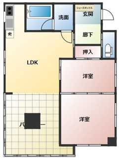 【間取り】 | ブライトヒルズ元町
