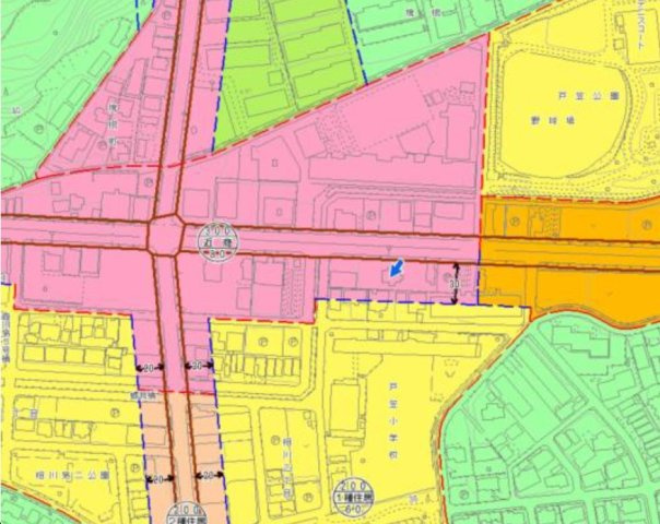 緑区相川貸地の地図
