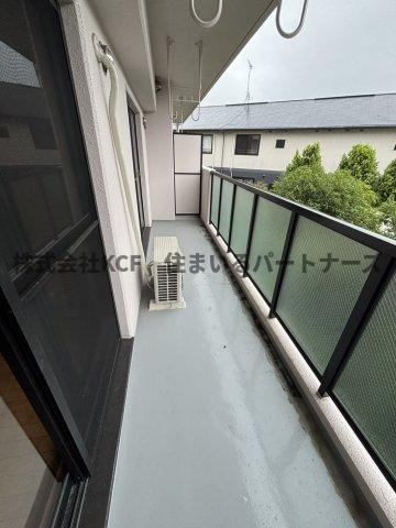 久留米市上津町の賃貸マンションのバルコニー|広々としたバルコニーです