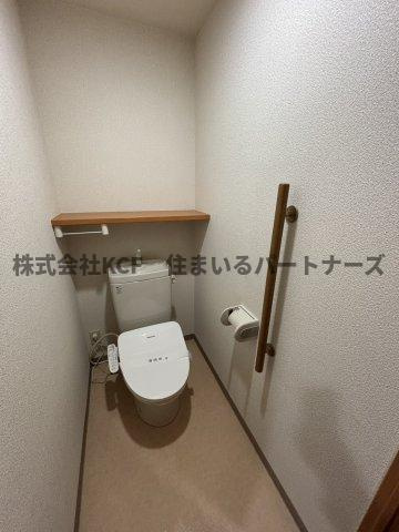 久留米市上津町の賃貸マンションのトイレ|シンプルで使いやすいトイレです