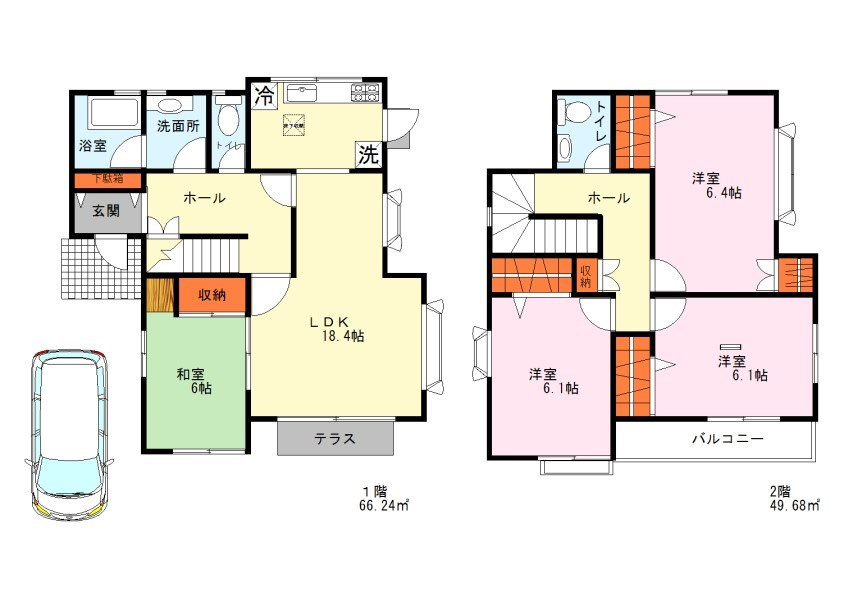 芝山1丁目戸建ての間取り
