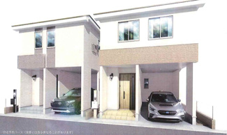 【外観パース】 | 宅地建物取引士による不動産のご説明・現地のご案内、住宅金融普及協会住宅ローンアドバイザーが住宅ローンのアドバイスから融資実行までのお手伝いをしっかりサポートします♪