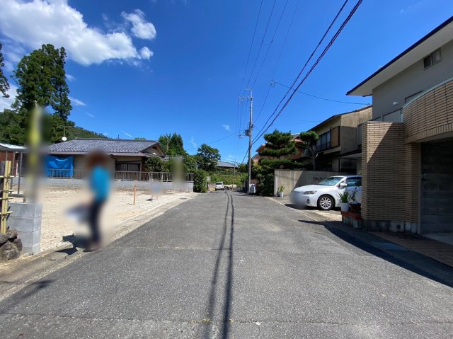 鳴滝宇多野谷　建築条件無土地の前面道路含む現地写真