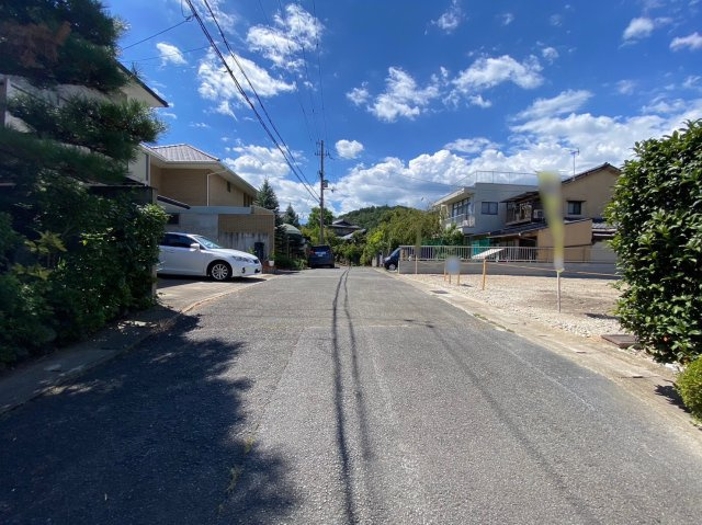 鳴滝宇多野谷　建築条件無土地の前面道路含む現地写真