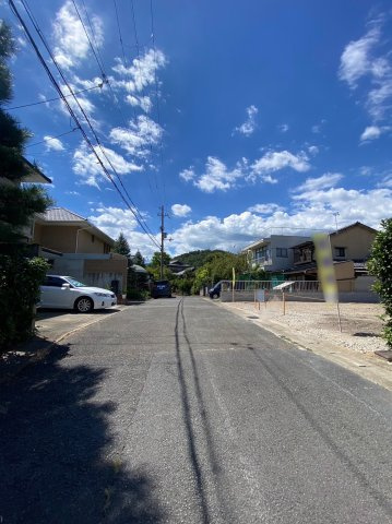 鳴滝宇多野谷　建築条件無土地の前面道路含む現地写真