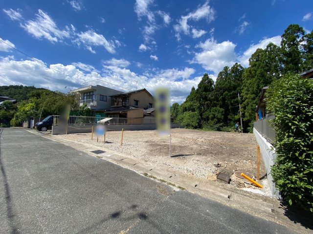 鳴滝宇多野谷　建築条件無土地の前面道路含む現地写真