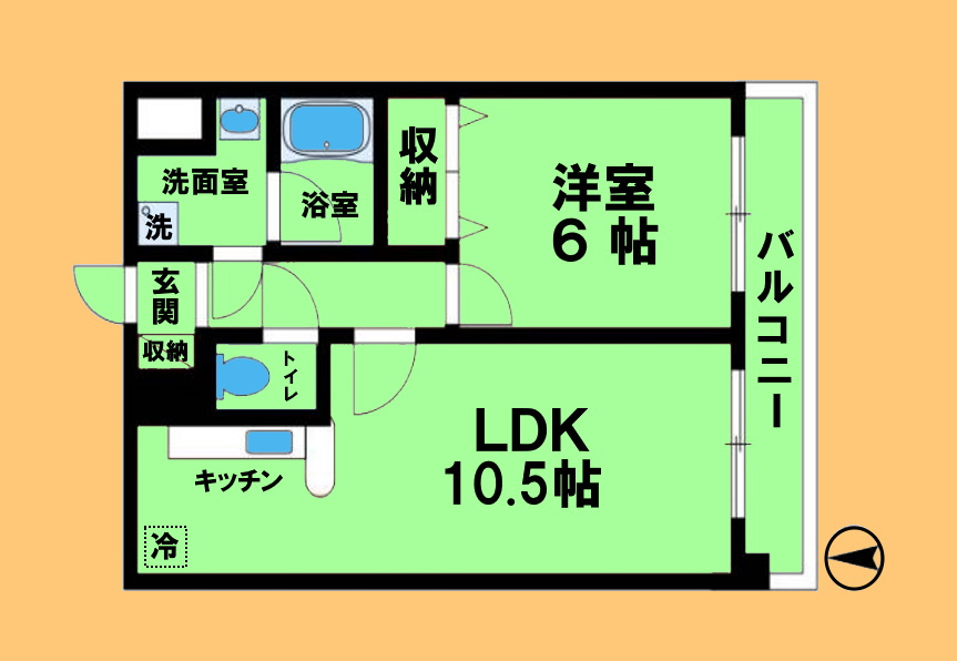 ルーチェ庄内緑地の間取り