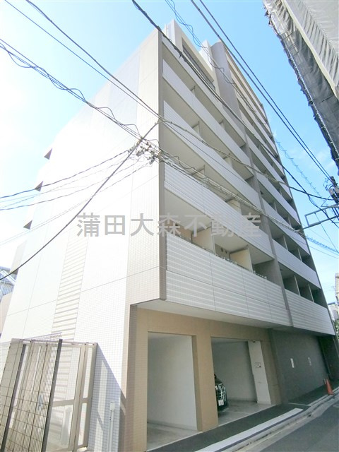 ディアレイシャス大森WESTの外観|2018年9月築　RC鉄筋コンクリート造地上10階建て1K～1LDK総戸数43戸Wi-Fiインターネット無料の人気分譲賃貸マンション　京急本線平和島駅最寄りの東京都大田区大森西1丁目　JR大森駅も
