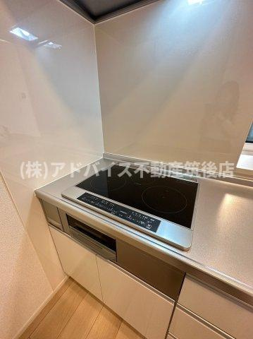 八女市吉田のアパートのキッチン