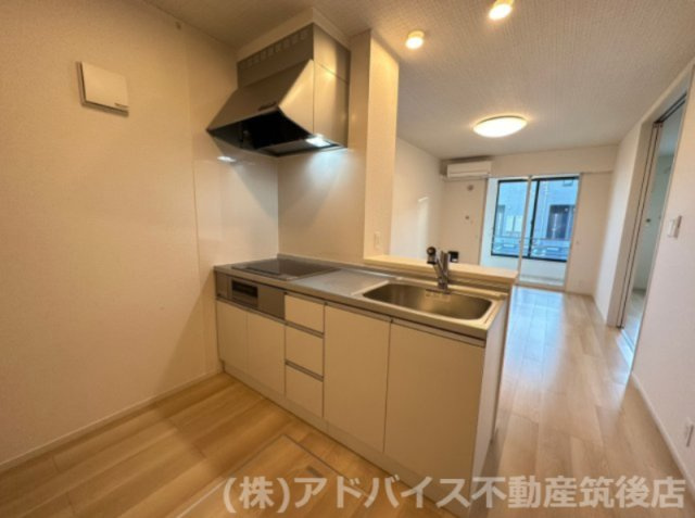八女市吉田のアパートのキッチン