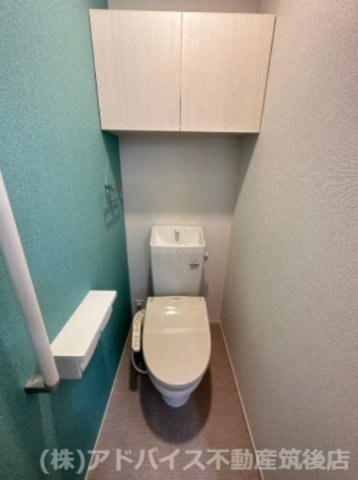 八女市吉田のアパートのトイレ