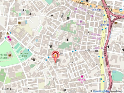 【地図】 | ザ・パークハウス　グラン　麻布仙台坂