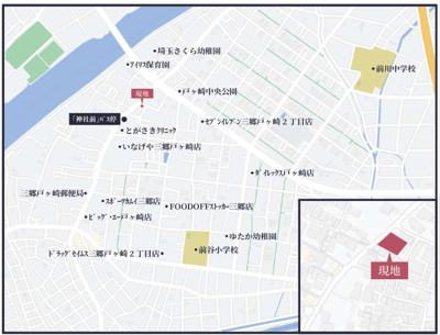 【地図】 | 三郷市戸ケ崎1期２号棟
