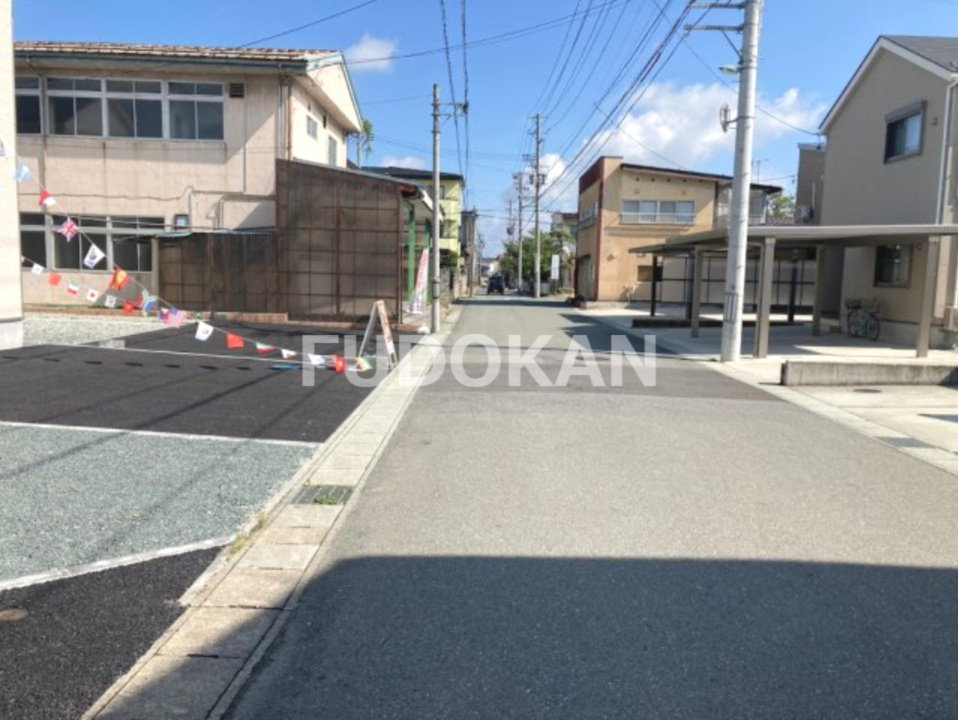 山形市宮町建売住宅第４【１号棟】の前面道路含む現地写真|前面道路になります。