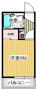白山ハイツの間取り