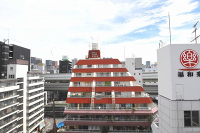 【展望】 | クローバーハイツ江戸堀 | 南向きバルコニーで採光良好♪