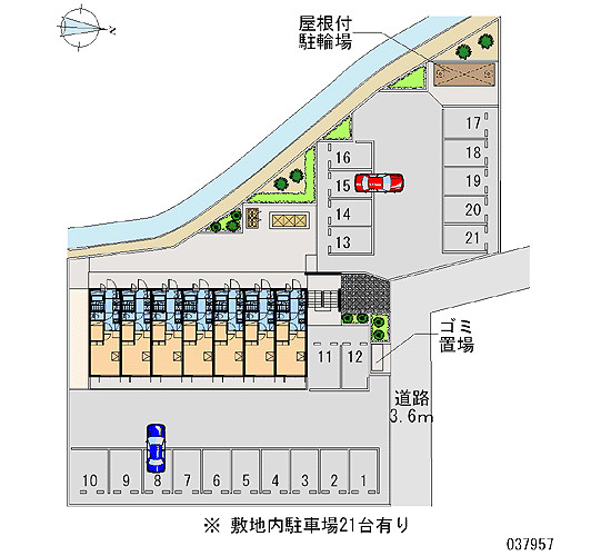 レオパレス大和の区画図