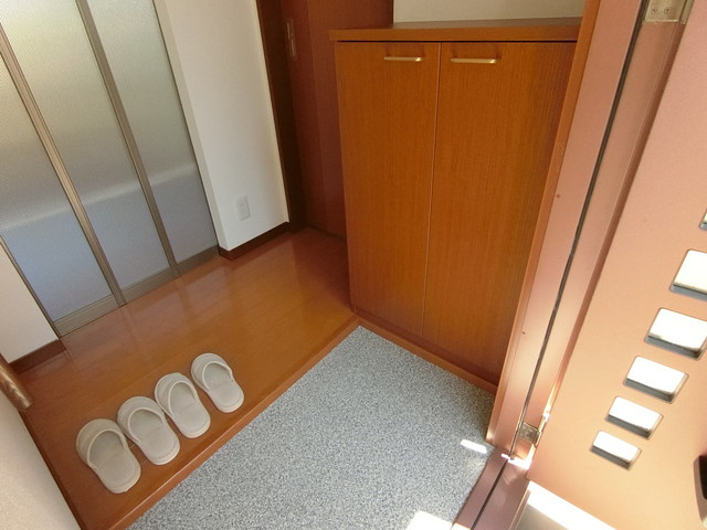 クリスタルビューハイツの玄関