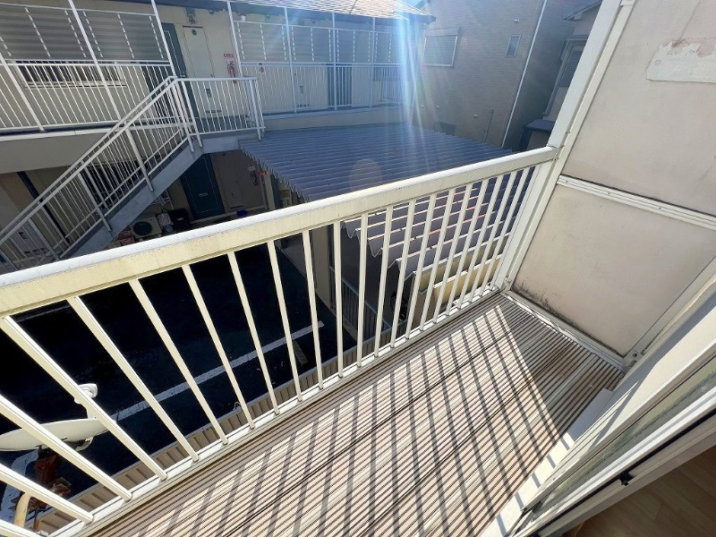 ベルメゾン高田　Aのバルコニー