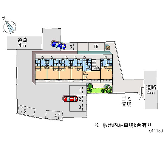 レオパレスラッフィナートの駐車場|画像4