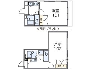 【間取り】 | レオパレスラッフィナート | 画像2