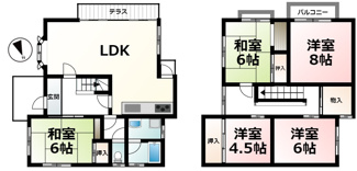 【間取り】 | 大石東４丁目