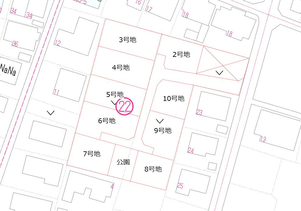 都城市鷹尾３丁目の売地の土地図