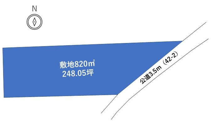 東松山市東平　土地の土地図|建設業や自動車販売業に◎